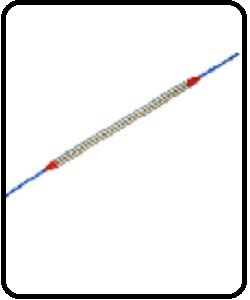 d1-1/aa6-2:FBG fiber bragg grating sensor (steel tube package)-1536nm- 50cm