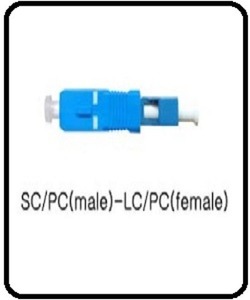 c008 :하이브리드 변환커넥터(싱글모드 SMF-28)-SC/PC(male)-LC/PC(female)