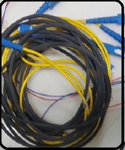 aa3-3: OJC 4core 입력커넥터 -출력 커넥터 - 0.5m-1m-0.5m(총 2m)-2.0-3mm-low bending