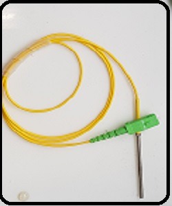 aa5-4: metal tube package 온도 센서 FBG(Fiber Bragg Grating)-1m-1567nm