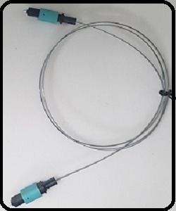aa4-3: OM3 MPO-MPO ribbon bare 3mm-1m